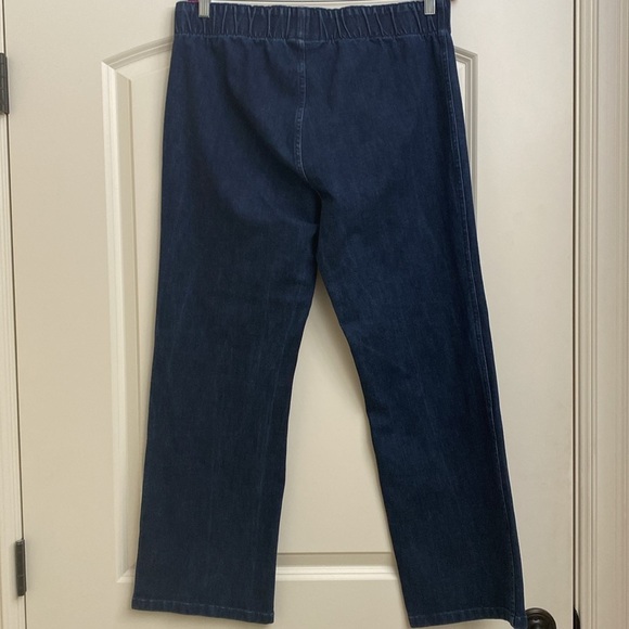 Soft Surroundings Pull-On Denim Jeans Women’s LP Elastic Waist classic Simple - Picture 2 of 11